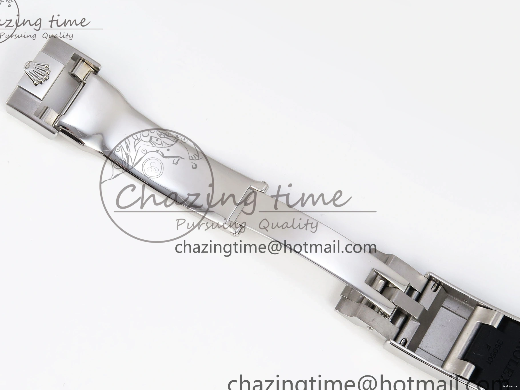 1225 Premium DAYTONA 116519 SS OMF BEST EDITION BLACK DIAL ON OYSTERFLEX STRAP A7750 (SLIM MOVEMENT) 1788